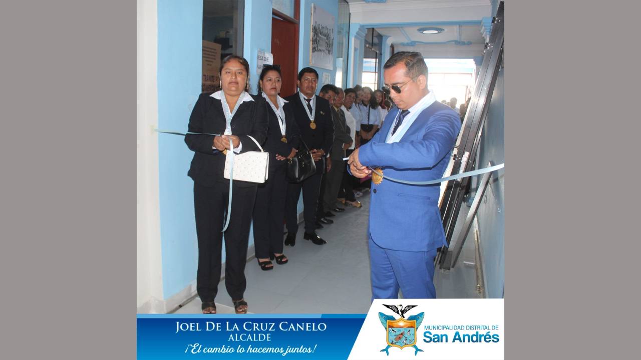 Se Realizó Ceremónia De Inauguración De La Ampliación Del Palacio Municipal De San Andrés.