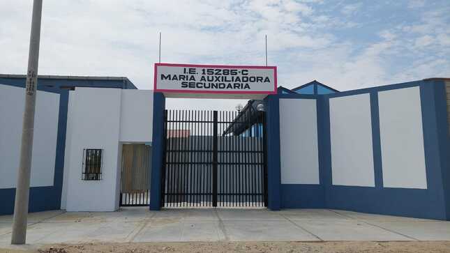 MUNICIPALIDAD REALIZA PROCESO DE RECEPCIÓN DE OBRA EN LA I. E. 15285C MARÍA AUXILIADORA