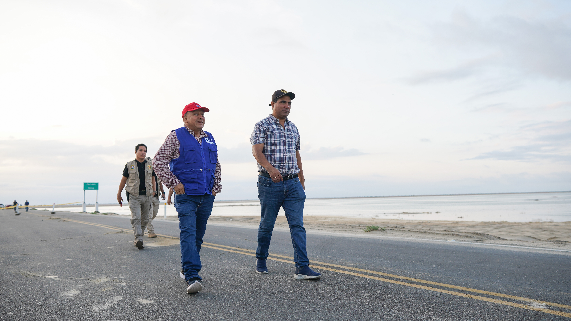Gobernador exige a Provias solución definitiva en la vía Bayóvar- Chiclayo