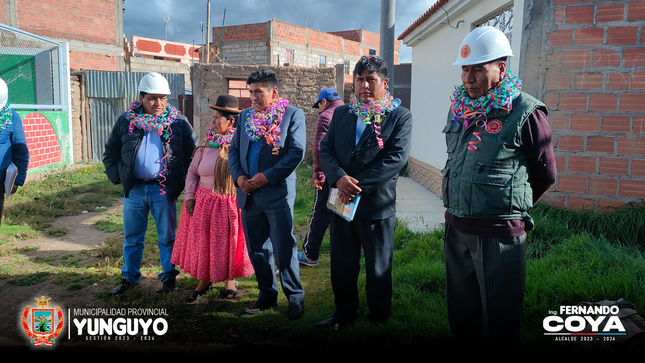 Municipio de Yunguyo inicio con el proyecto de pavimentación de pistas y veredas en la ciudad de Yunguyo 