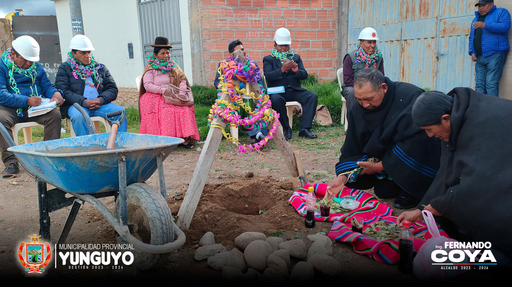 Municipio de Yunguyo inicio con el proyecto de pavimentación de pistas y veredas en la ciudad de Yunguyo