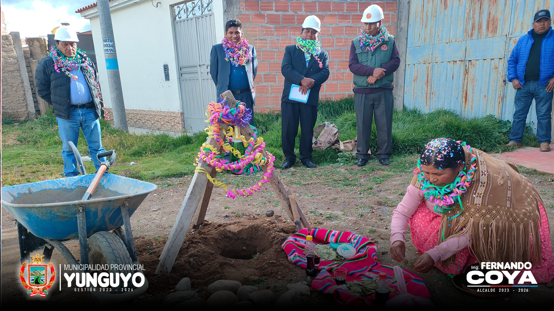 Municipio de Yunguyo inicio con el proyecto de pavimentación de pistas y veredas en la ciudad de Yunguyo