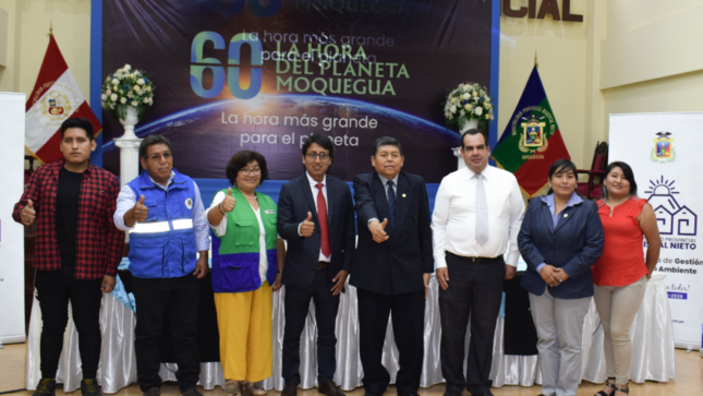 Este sábado 25 de marzo desde las 20:30 hasta las 21:30 horas, la Municipalidad Provincial de Mariscal Nieto conjunto a organizaciones e instituciones públicas y privadas celebrara la Hora del Planeta.
