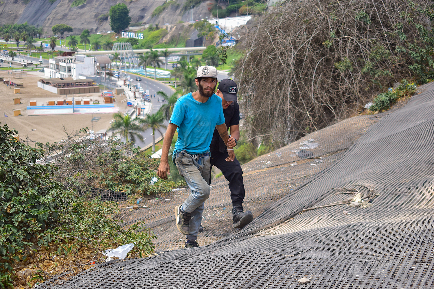 Prevención en el acantilado de Chorrillos