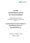 Vista preliminar de documento Informe de Transferencia de Gestión del 09.02.2022 al 22.05.2022