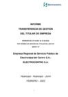 Vista preliminar de documento Informe de Transferencia de Gestión del 07.10.2021 al 01.02.2022