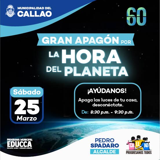 Únete a millones de personas alrededor del mundo en la 𝗛𝗼𝗿𝗮 𝗱𝗲𝗹 𝗣𝗹𝗮𝗻𝗲𝘁𝗮.