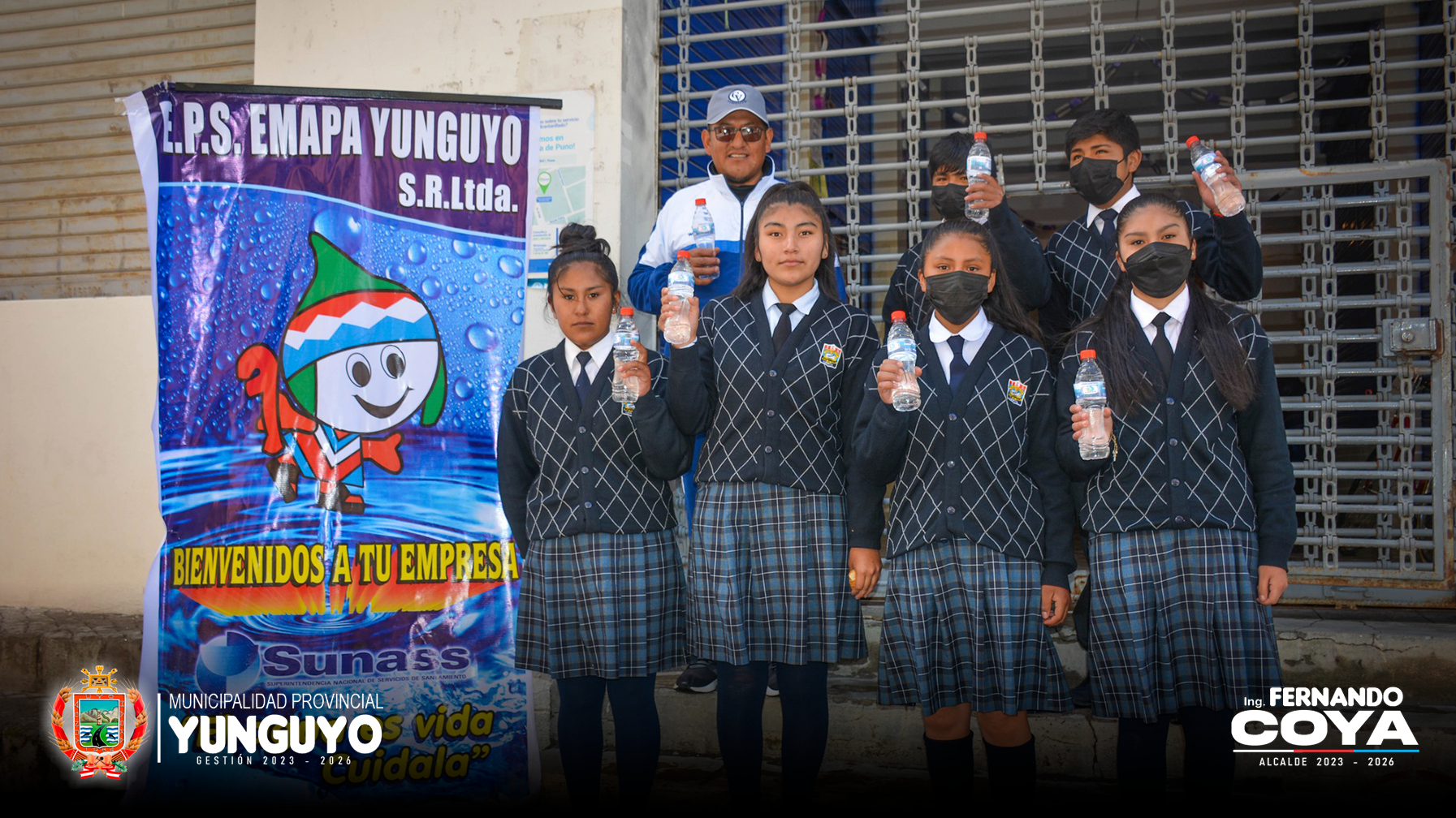 EMAPA Yunguyo Conmemora el Día Mundial del Agua brindando charla a Estudiantes.