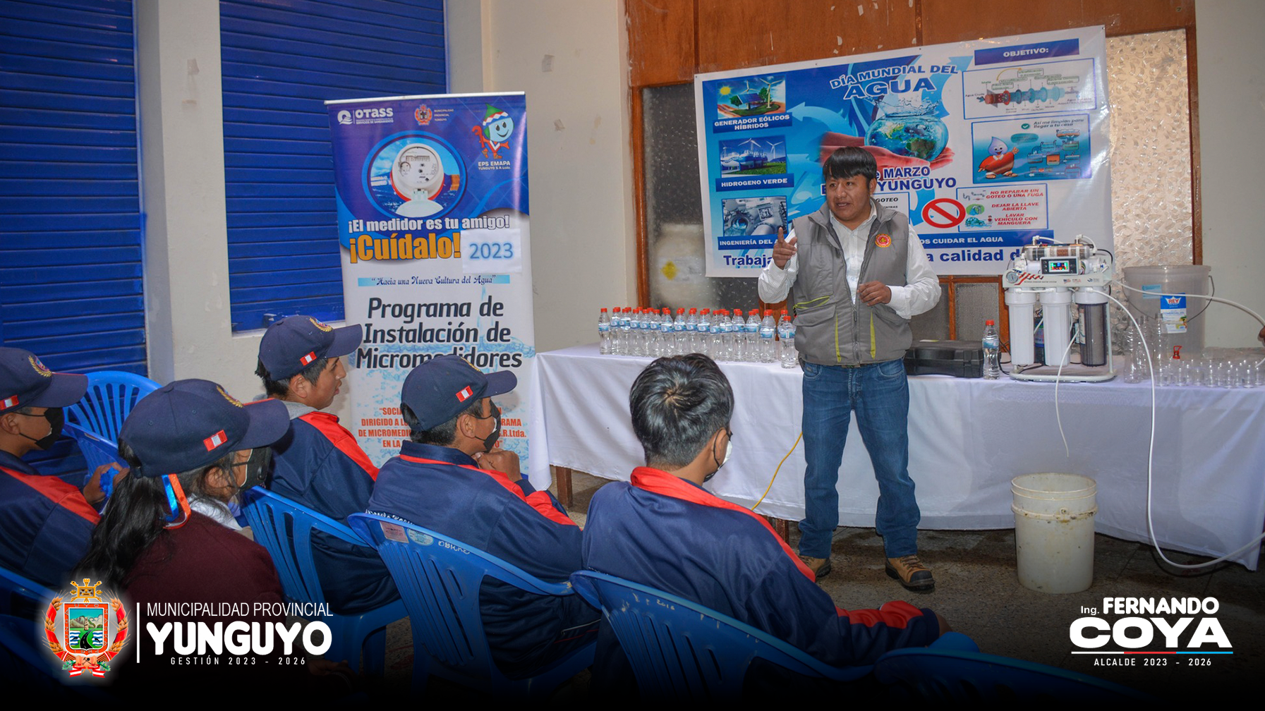 EMAPA Yunguyo Conmemora el Día Mundial del Agua brindando charla a Estudiantes.