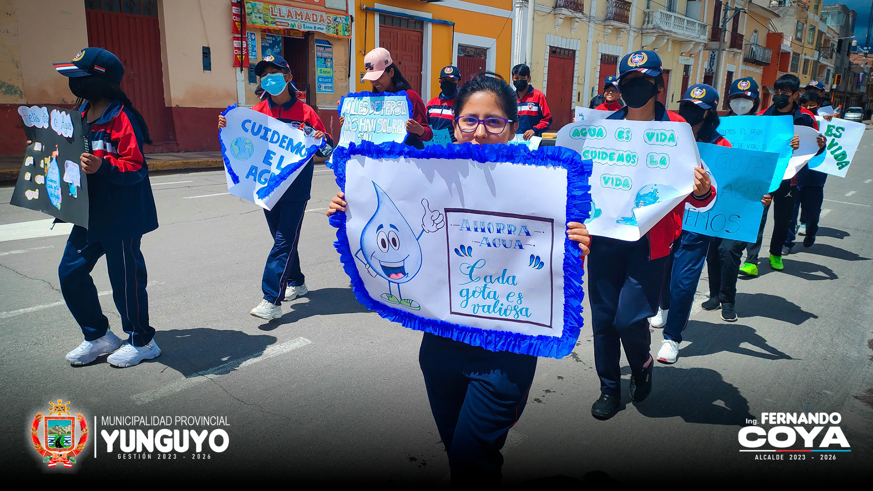 EMAPA Yunguyo Conmemora el Día Mundial del Agua brindando charla a Estudiantes.