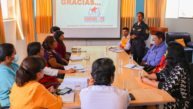 #Seguridad 🔰Con la presencia de la alcaldesa de Ite Sra. Urbelinda Chacon Diaz como presidente del Comité Distrital de Seguridad Ciudadana, se realizó hoy la sesión ordinaria de CODISEC.