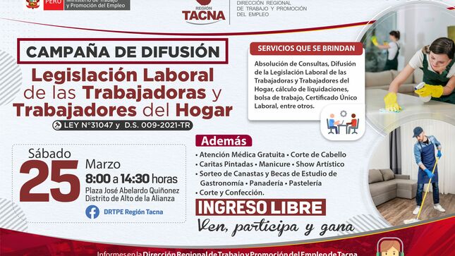Campaña de orientación para trabajadoras del hogar
