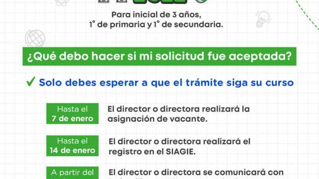 Matrícula 2022 ¿qué debo hacer si mi solicitud fue aceptada?