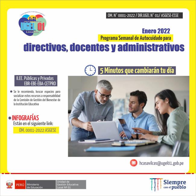 Programa semanal de autocuidado para directivos