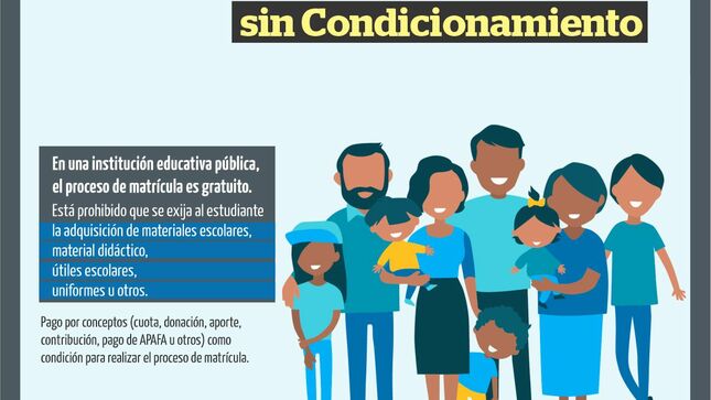 Matrícula gratuita sin condicionamiento