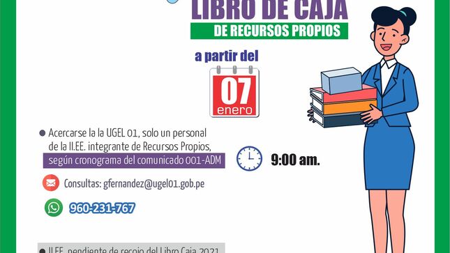Recojo de libro caja de recursos propios
