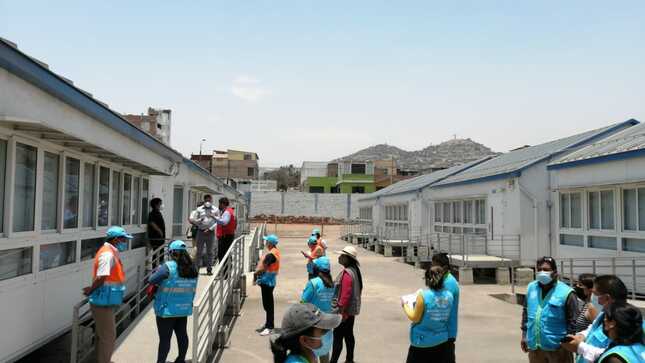 Inspección de infraestructura educativa del centro base san juan