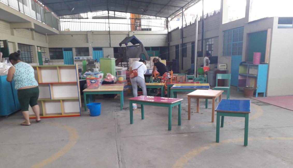 Preparando el retorno seguro a clases en i.e.i 651 santa teresita de ves