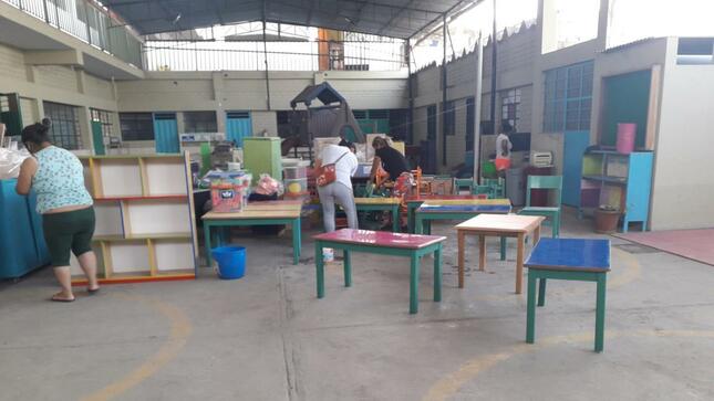 Preparando el retorno seguro a clases en i.e.i 651 santa teresita de ves