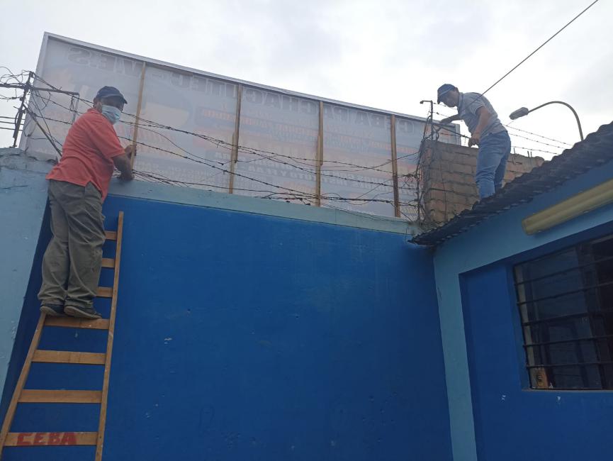 Acondicionamiento de ambientes ceba pachacutec para el retorno a clases