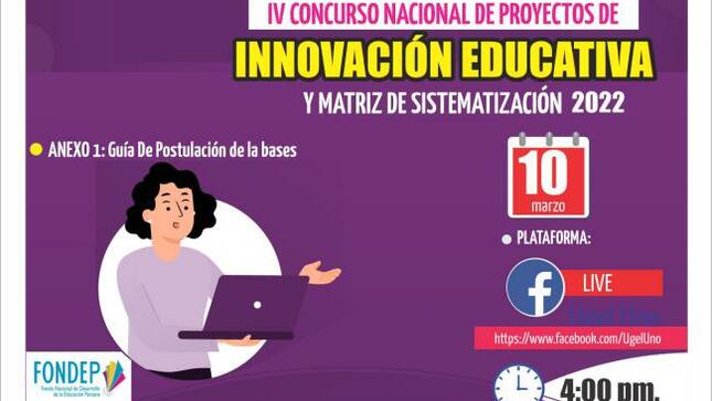 Webinar: iv concurso nacional de proyectos de innovación educativa 2022 y matriz de sistematización