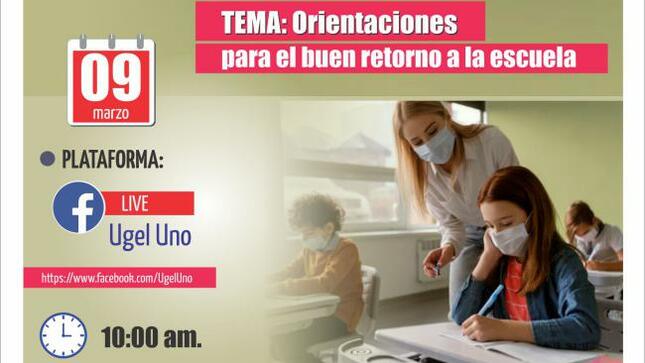 Webinar: orientaciones para el buen retorno a la escuela