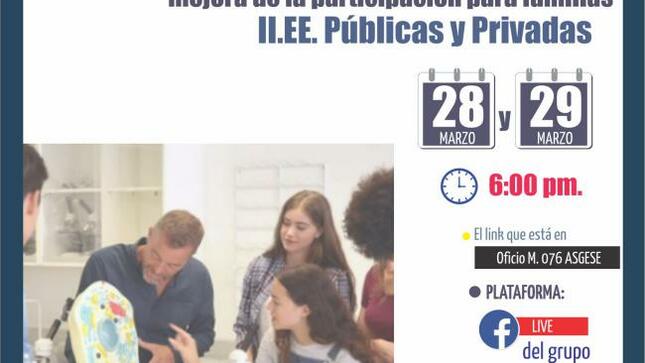 Taller de autoevaluación y mejora de la participación para familias de nivel inicial primaria - secundaria ebr