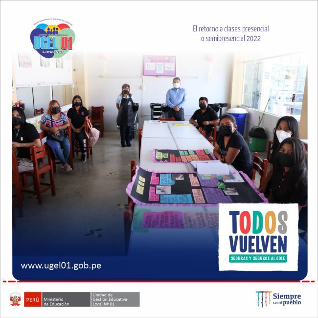 Cetpro santísima trinidad de lurín fortalece las clases presenciales