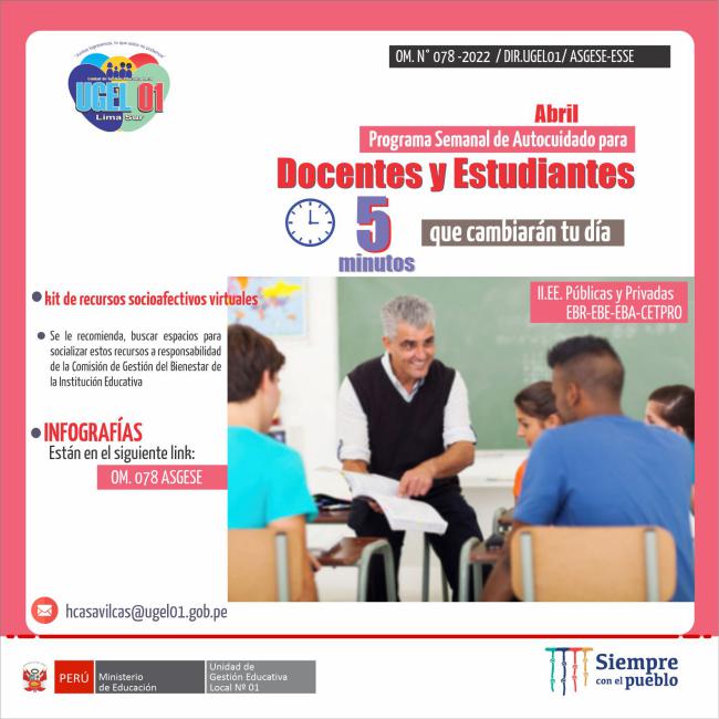 Kit de recursos socioafectivos: construyamos espacios seguros en este reencuentro