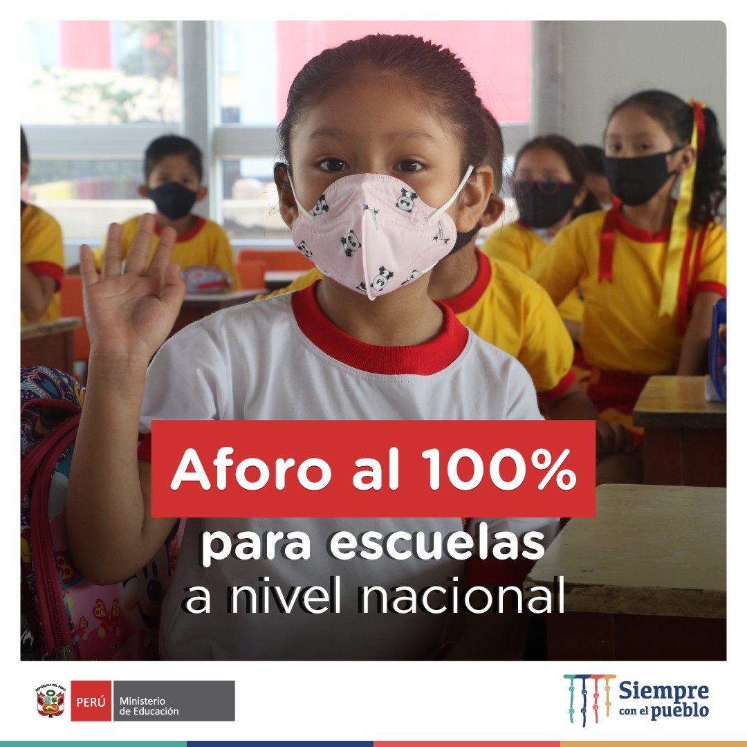Eliminación del metro de distancia en todas las instituciones educativas