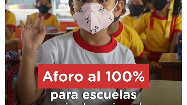 Eliminación del metro de distancia en todas las instituciones educativas