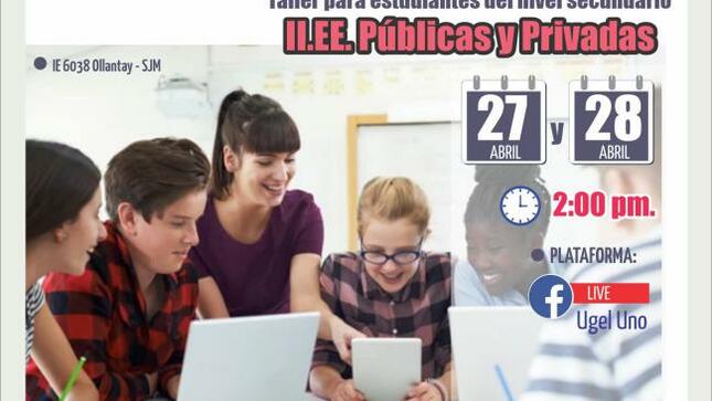 Taller: retorno saludable a la educación presencial para estudiantes del nivel secundario ebr-eba de ie públicas y privadas