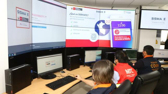 Ugel participo de prueba a nivel nacional del sistema de mensajería de alerta temprana de emergencias - sismate
