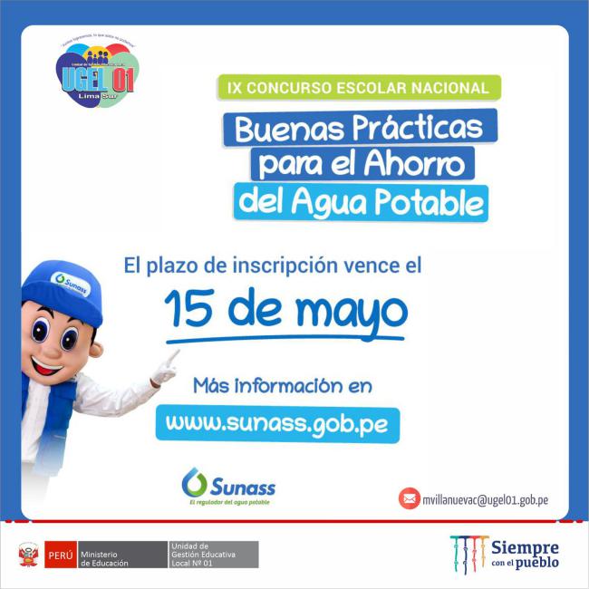 Ix concurso escolar nacional buenas prácticas para el ahorro del agua potable