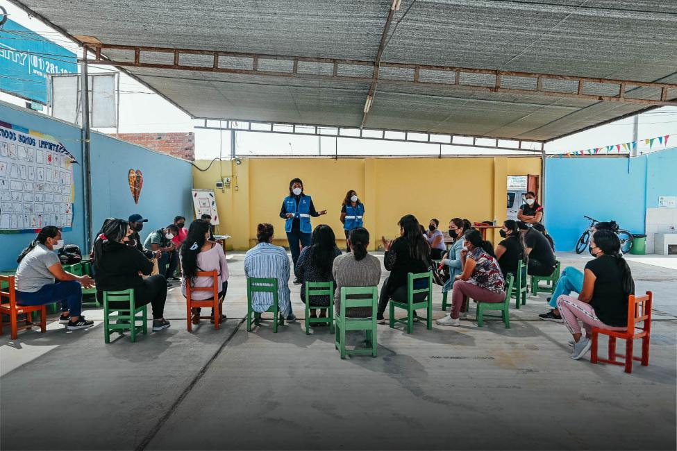 Padres de familia de la iei 654 recibieron una charla sobre la importancia de la salud mental en una edad temprana