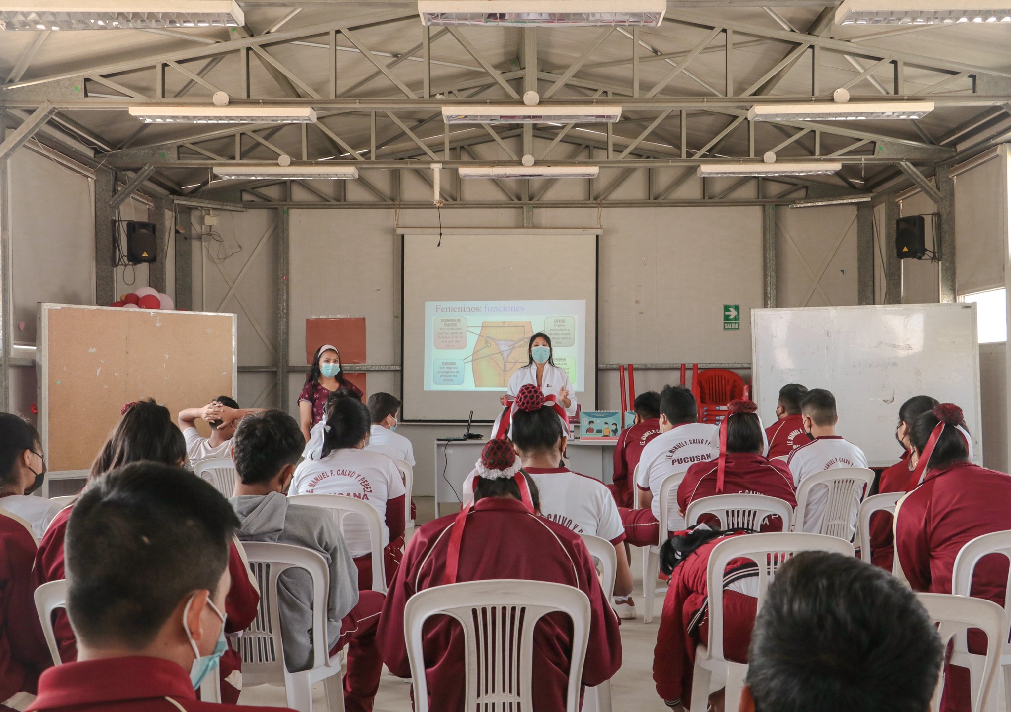 Estudiantes de la ie manuel calvo y pérez recibieron charla de educación sexual por profesionales del sector salud