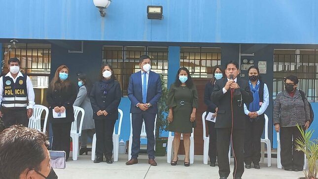 Juramentación de policia escolar y bape en ie 6041 alfonso ugarte de sjm