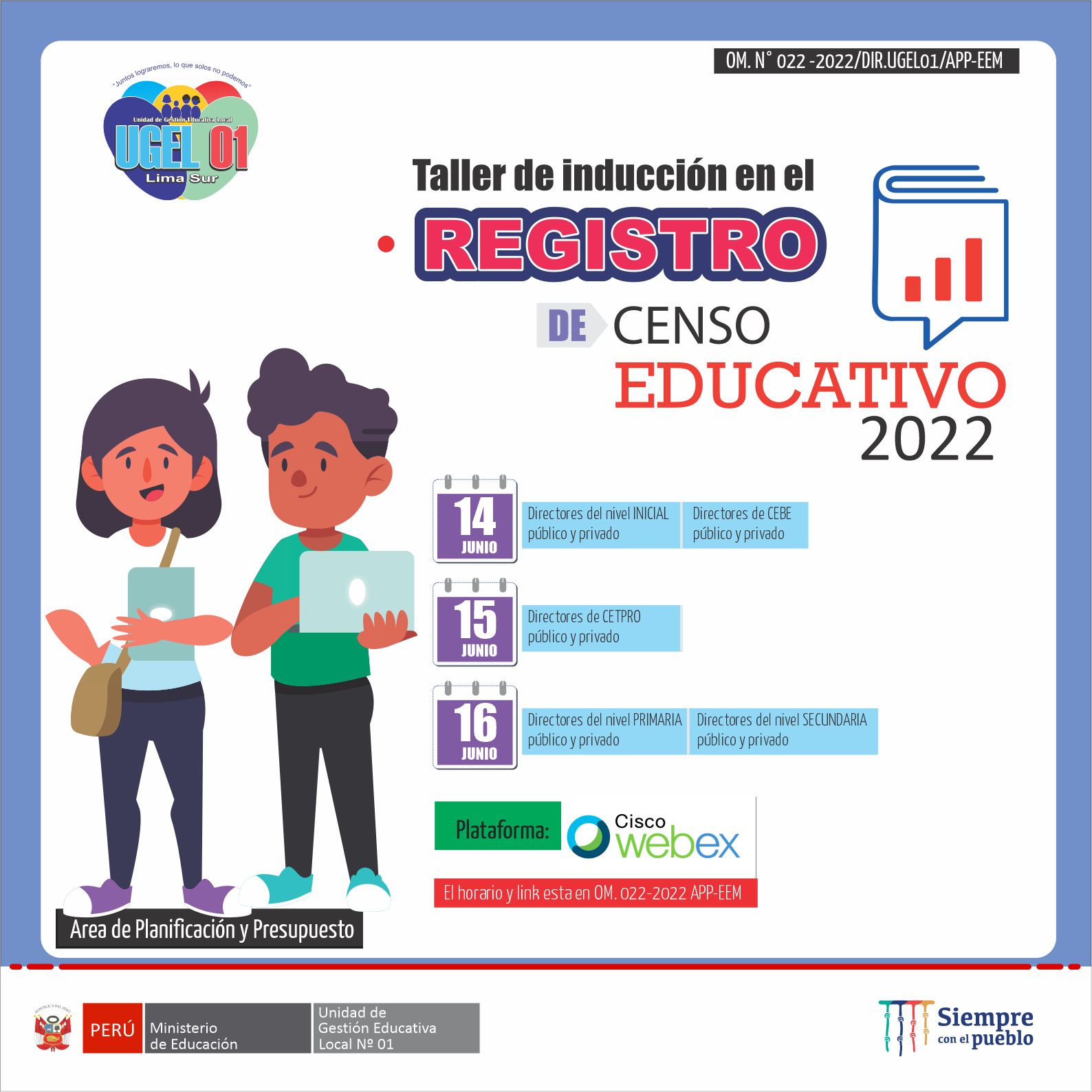 Taller de inducción en el registro de censo educativo 2022
