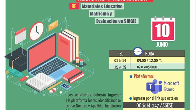V asistencia técnica siagie–2022 registro y asignación de materiales educativo