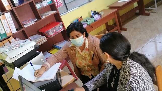 Especialistas de la ugel 01 vienen realizando acompañamiento de asistencia técnica en ii.ee.
