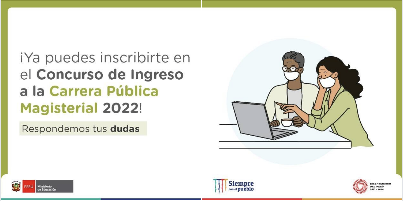 Inscríbete en el concurso de ingreso a la carrera pública magisterial 2022