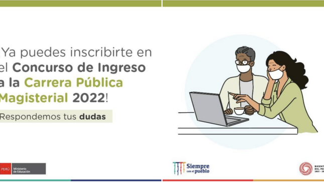 Inscríbete en el concurso de ingreso a la carrera pública magisterial 2022
