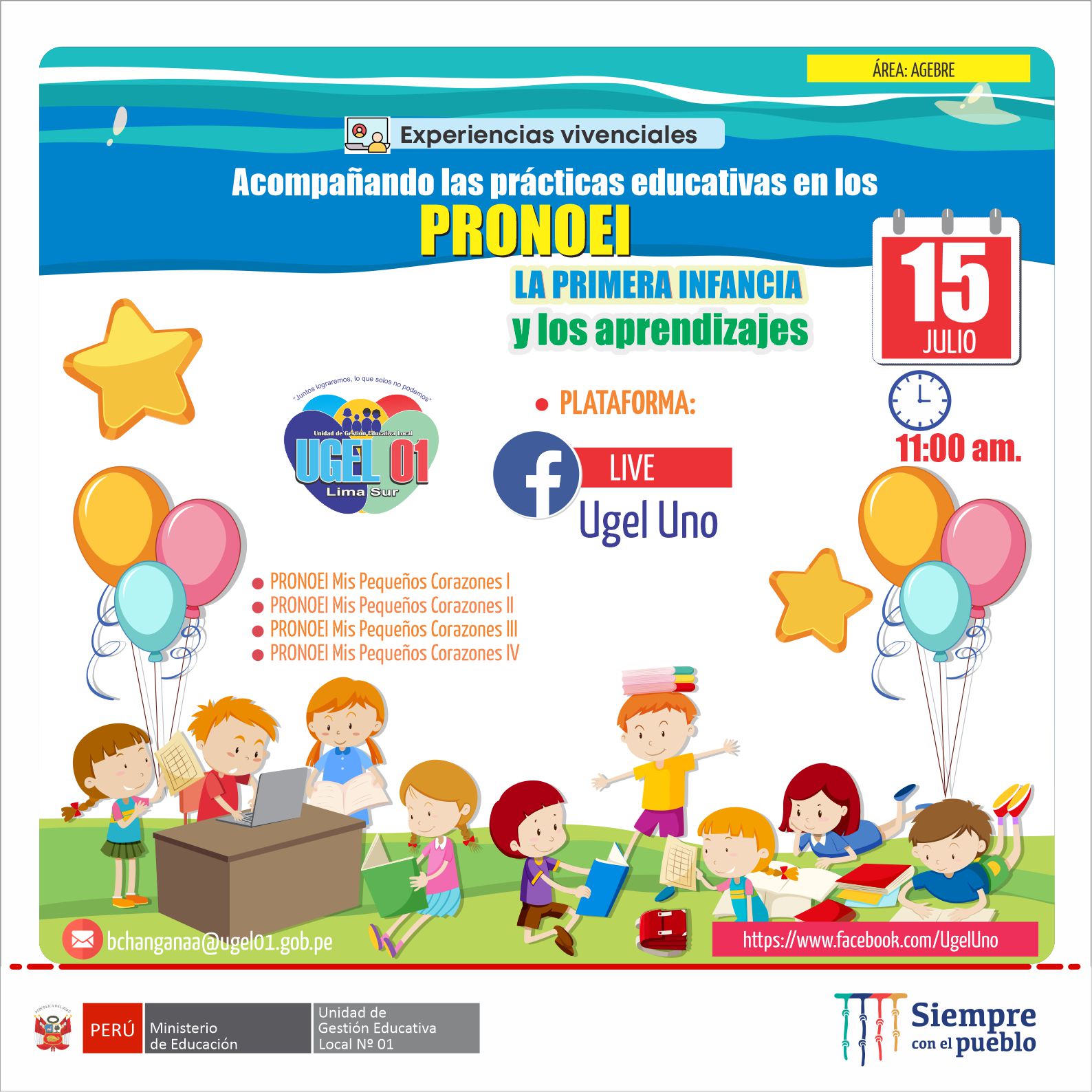 Experiencias vivenciales en los pronoei: la primera infancia y los aprendizajes