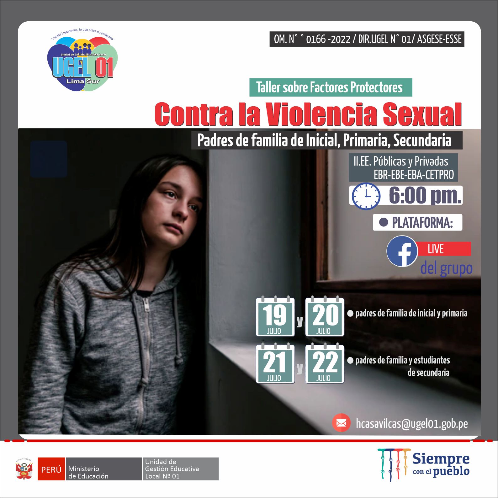 Taller sobre factores protectores contra la violencia sexual para padres de familia de inicial