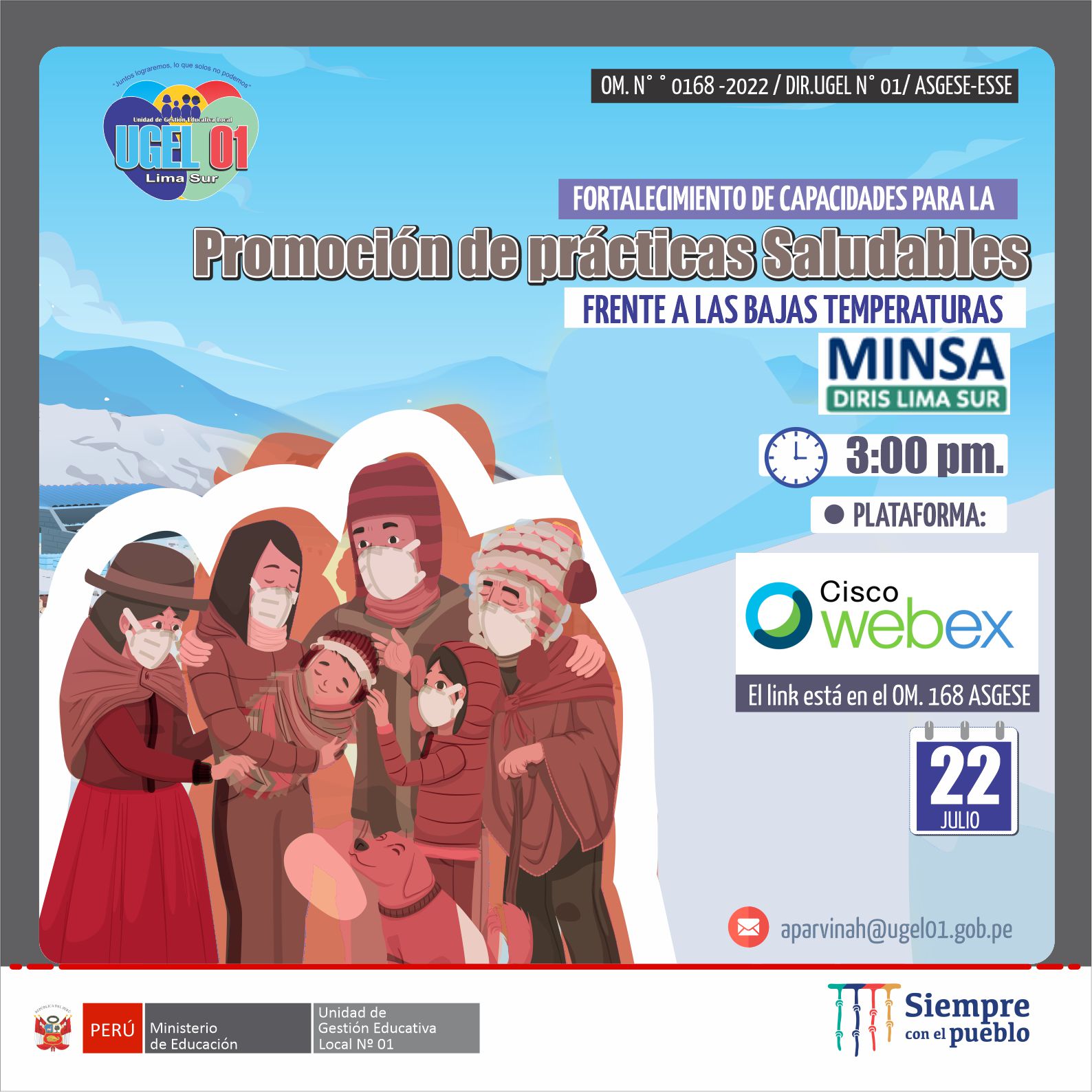 Fortalecimiento de capacidades para la promoción de prácticas saludables frente a las bajas temperaturas