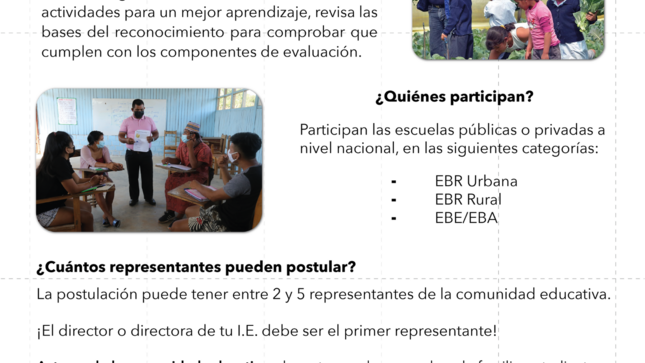 #volvermejor reconocerá las buenas prácticas de las comunidades educativas