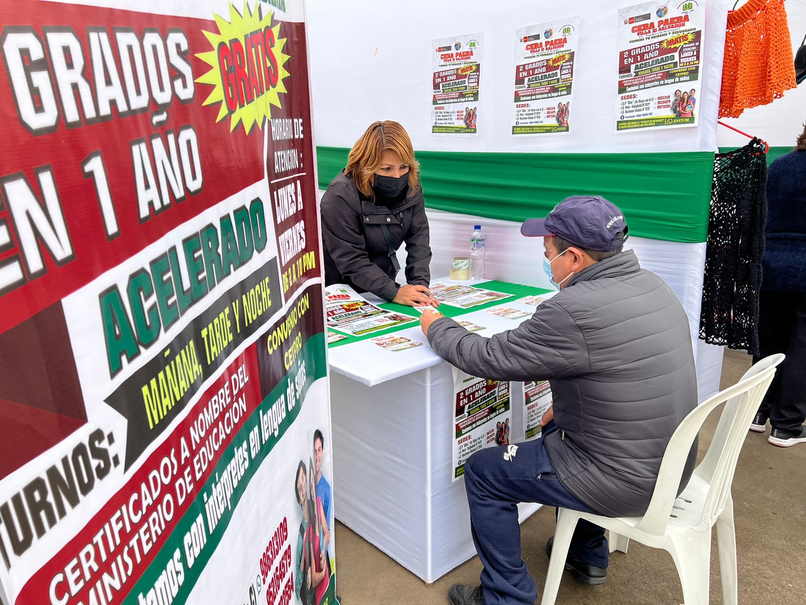 Ceba paeba realiza difusión de modalidad en la feria de servicios organizado por la linea 1 metro de lima