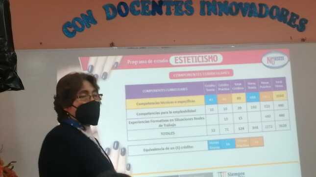 Mesa técnica sobre modelo de certificación múltiple reunen a docentes de cetpro de especialidad cosmética dermatológica