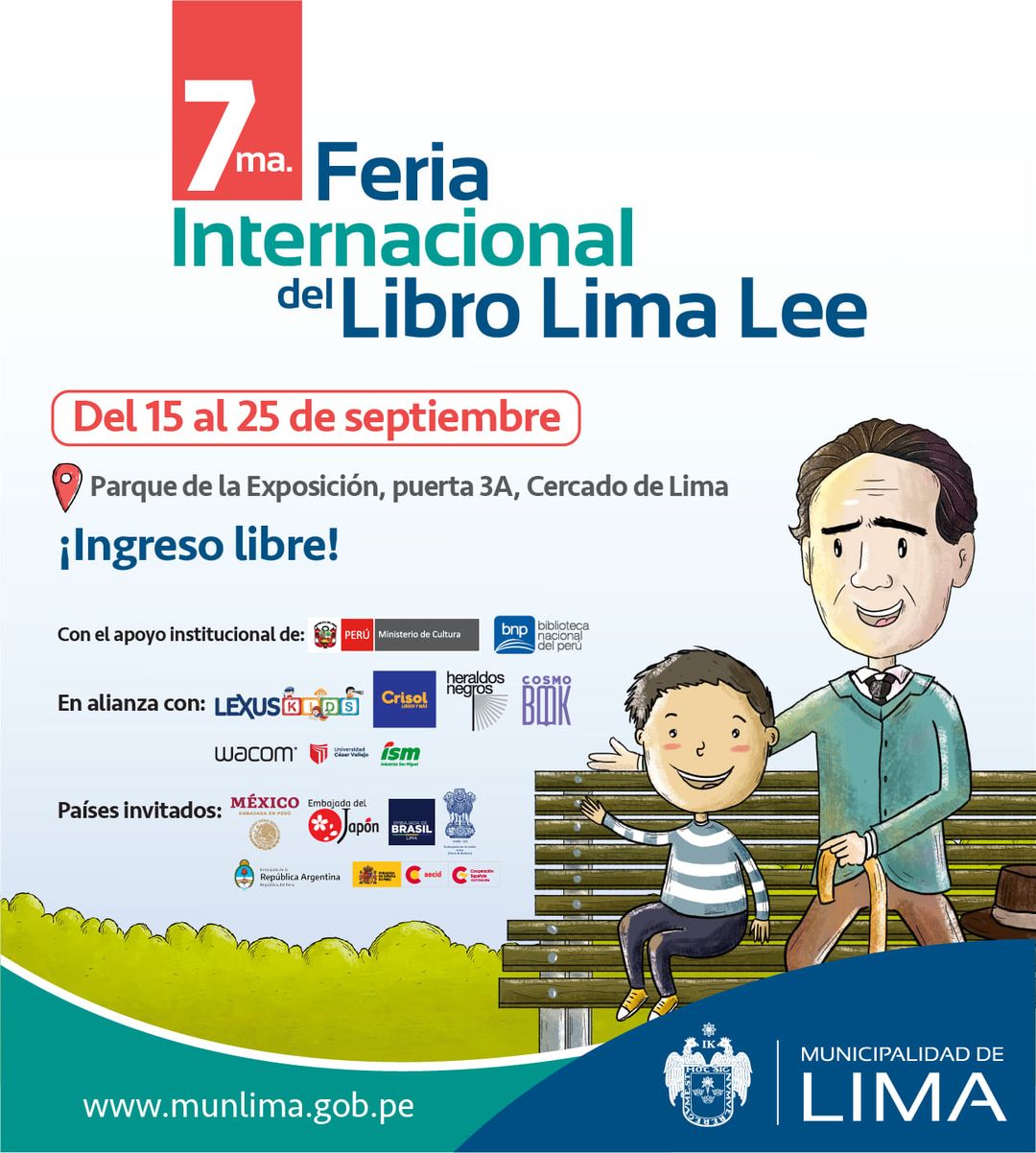 7ma feria internacional del libro lima lee del 15 al 25 de septiembre