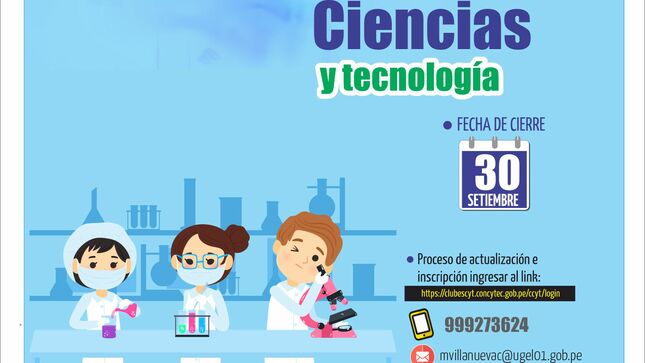 Implementación de los clubes de ciencia y tecnología ebr 2022- 2025